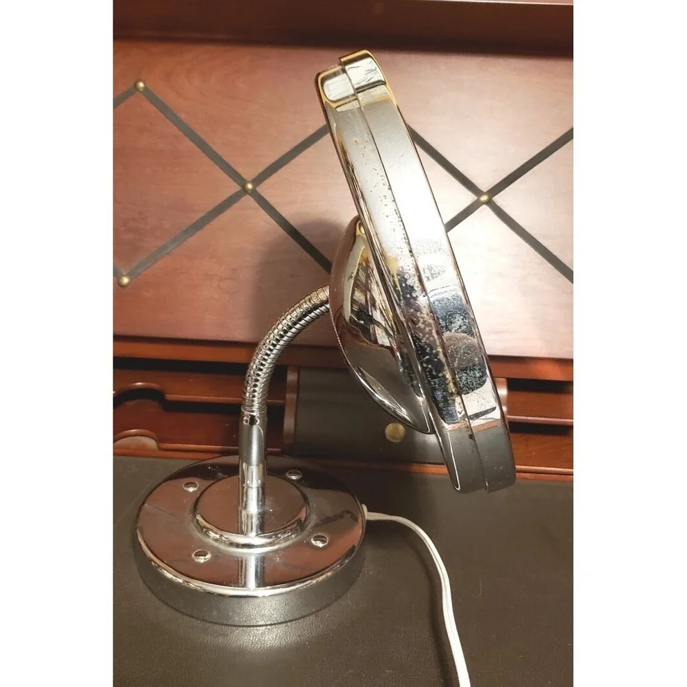 Conair Electric Lighted Makeup Mirror Counter Top Base with Flexible Positioning